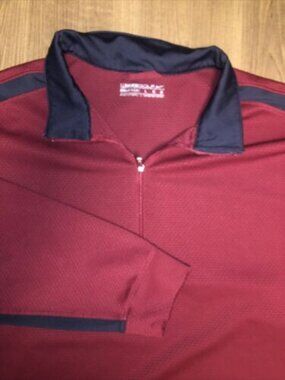 Nike Golf Quarter Zip Jacket Red Large Men’s Golfing Sports Nike Fitdry Logo